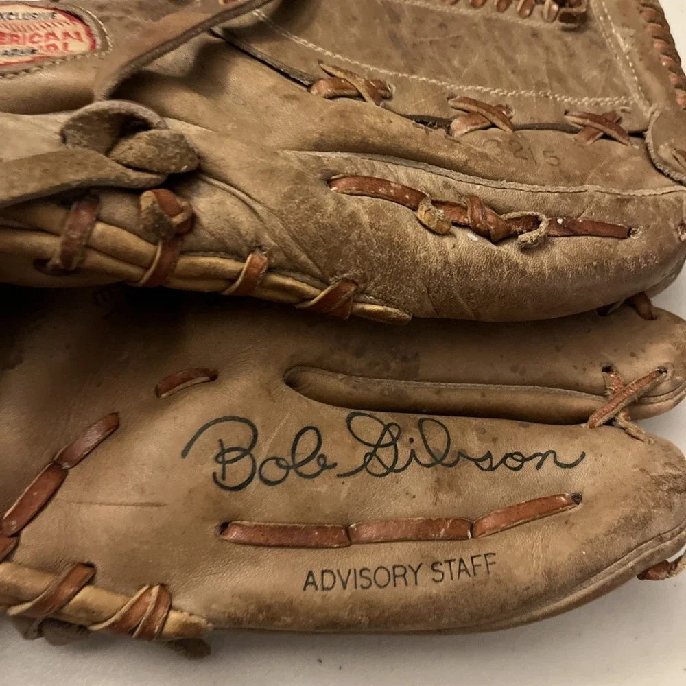 Spalding Baseball Mitt Glove Bob Gibson Advisory Staff American National League